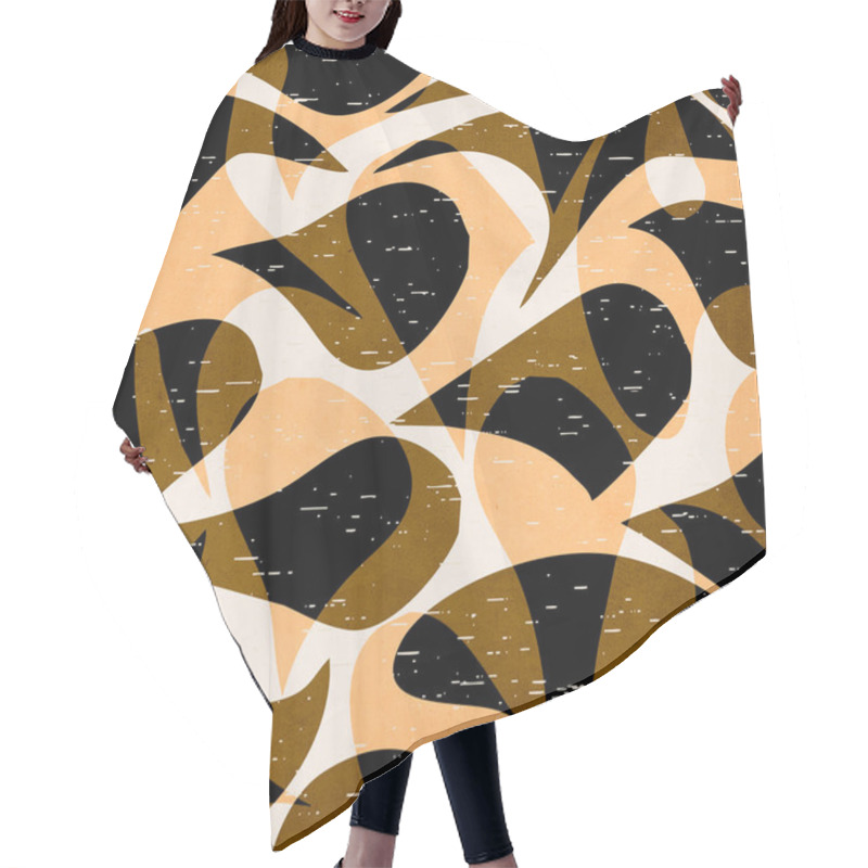 Personality  Abstract Pattern With Geometric Shapes For Materials. For Use In Graphics.  Hair Cutting Cape