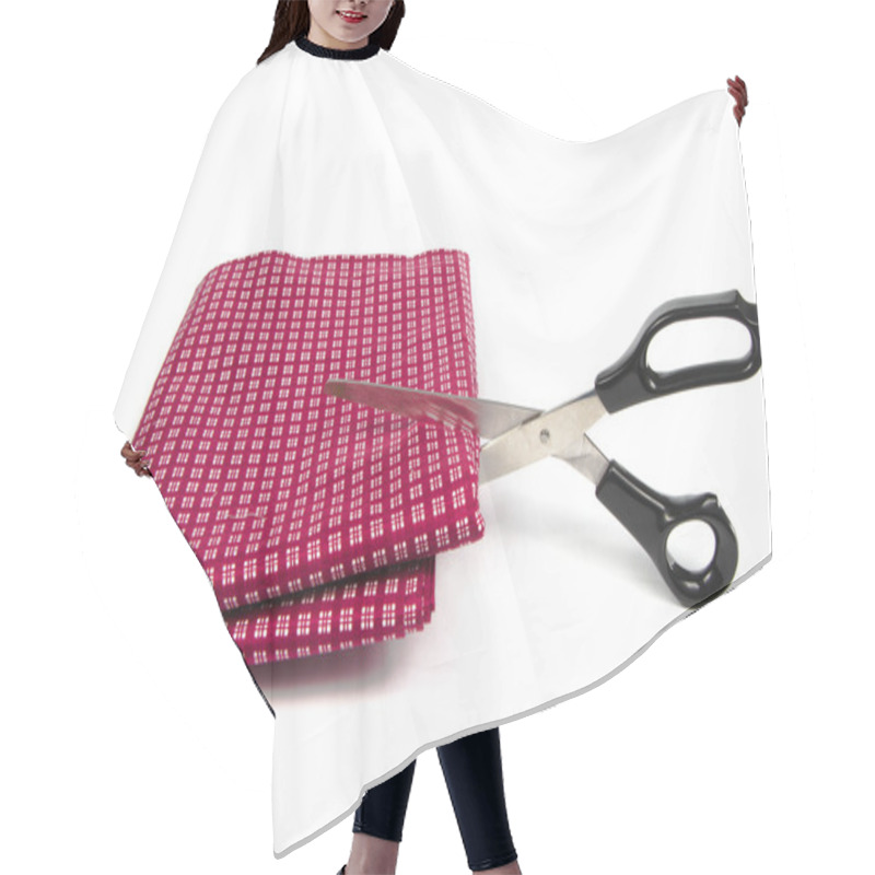 Personality  Scissors And Fabric Hair Cutting Cape