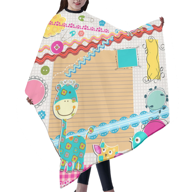 Personality  Scrapbook Kit Hair Cutting Cape