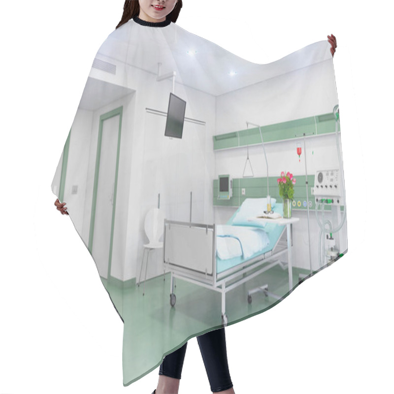 Personality  3d Render - Empty Hospital Room Hair Cutting Cape