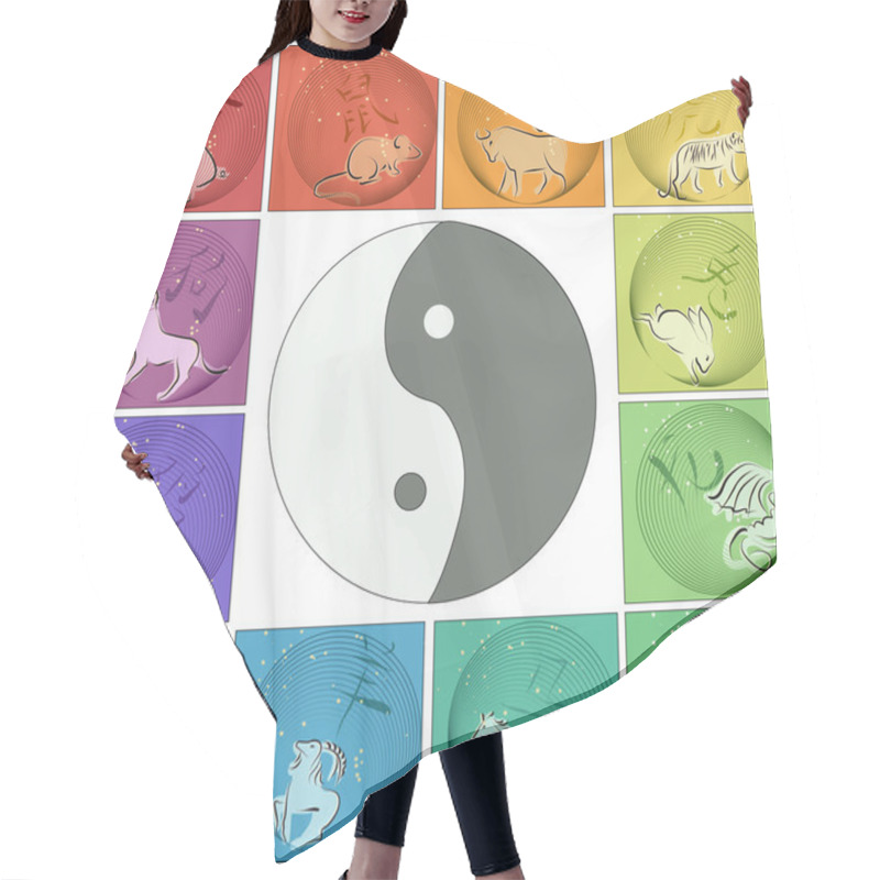 Personality  Chinese Horoscope Around Yin Yang Hair Cutting Cape