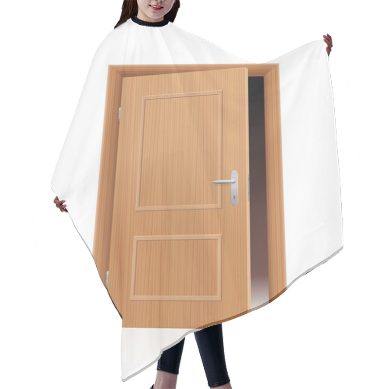 Personality  Ajar Door Hair Cutting Cape