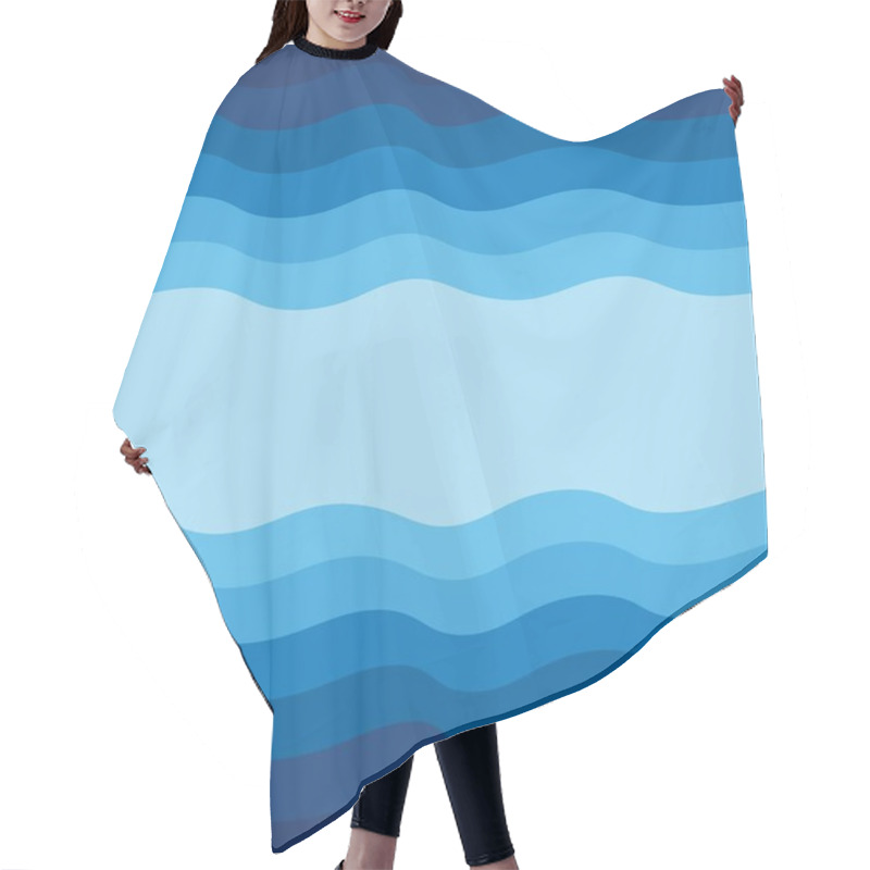 Personality  Abstract Water Wave Design Background Hair Cutting Cape