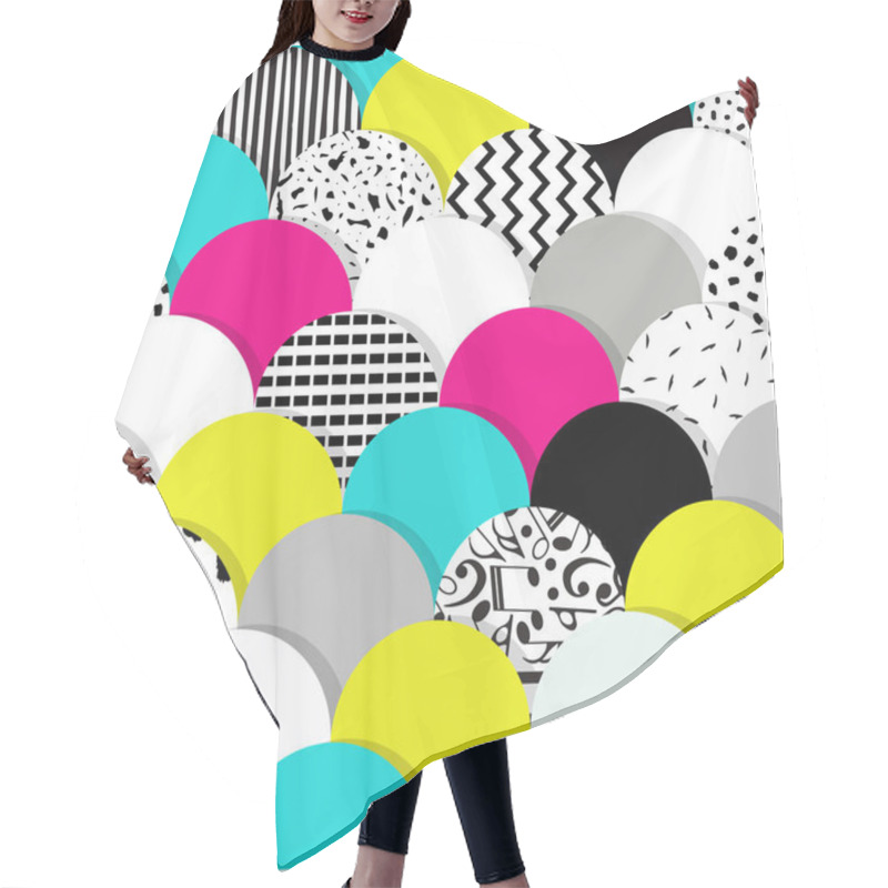 Personality  Memhpis Seamless Vector Hair Cutting Cape