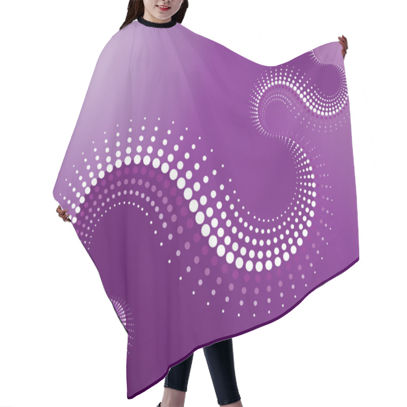 Personality  Abstract Purple Hair Cutting Cape