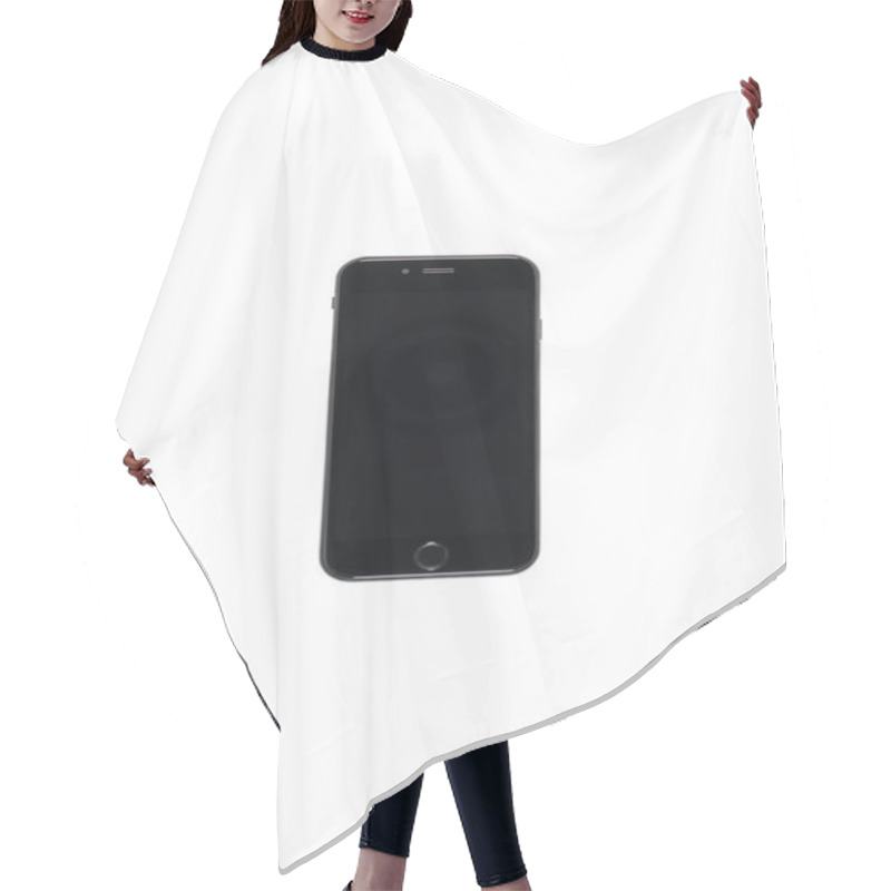 Personality  Smartphone With Blank Screen Hair Cutting Cape