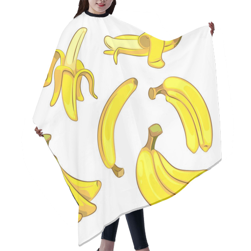 Personality  Bananas In Cartoon Style Hair Cutting Cape