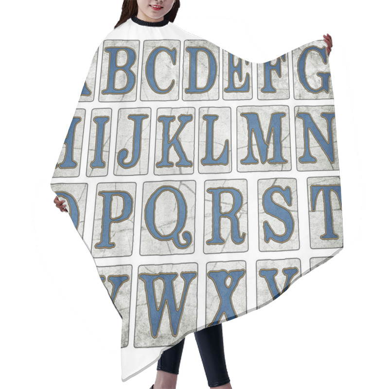 Personality  English Language Alphabet Letter Collection Isolated On White Black Background For Digital Scrapbooking Hair Cutting Cape