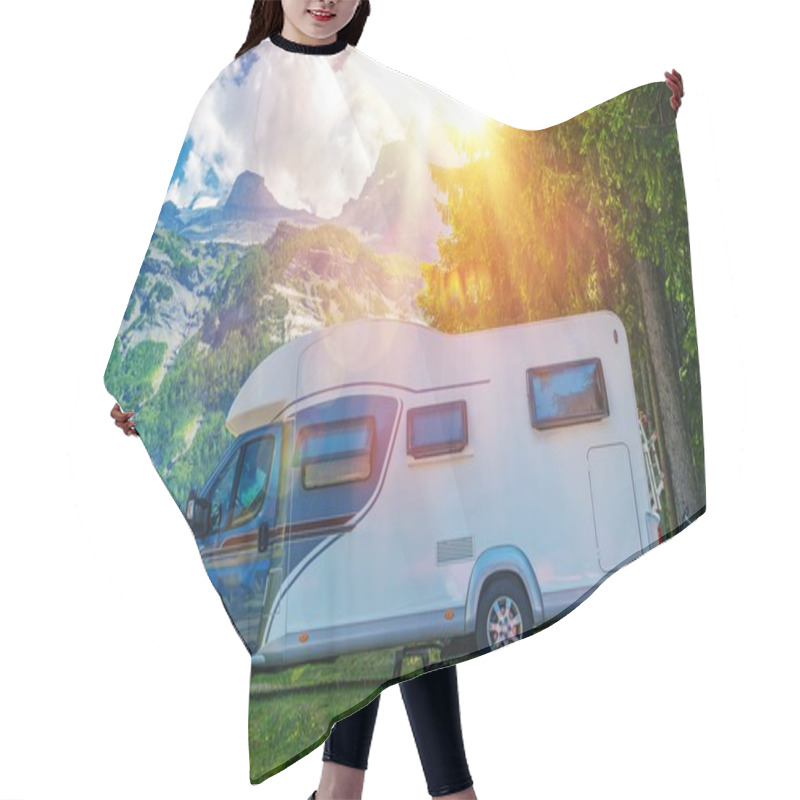 Personality  Camper Camping Hair Cutting Cape