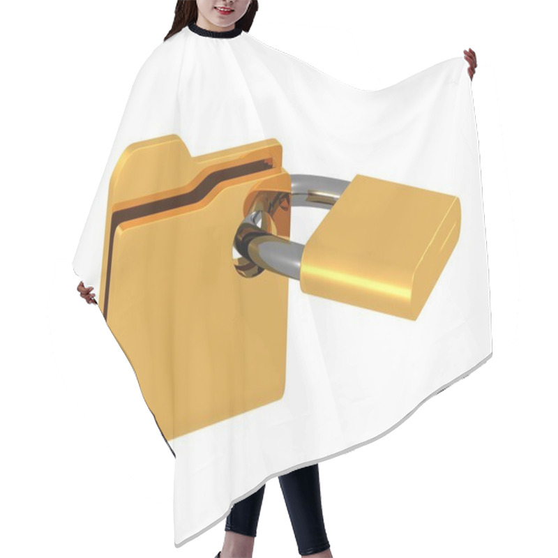 Personality  Computer Icon For Secure Folder Hair Cutting Cape