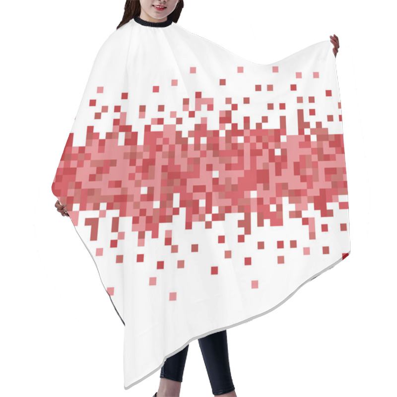 Personality  Abstract Pixel Background Hair Cutting Cape