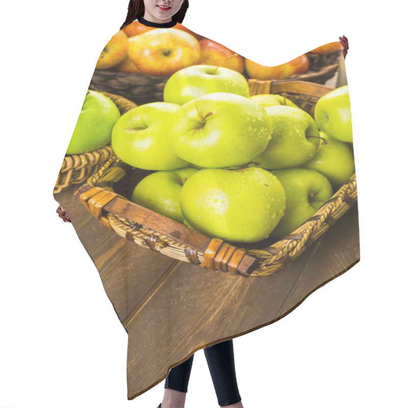 Personality  Variety Of Organic Apples Hair Cutting Cape