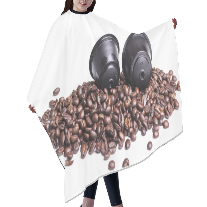 Personality  Coffee Pods And Beans Hair Cutting Cape