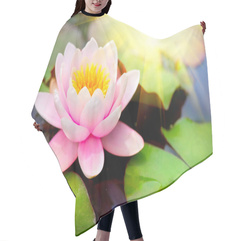 Personality  Blooming Floating Waterlilly Hair Cutting Cape