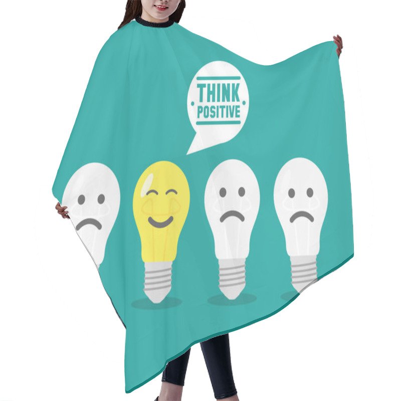 Personality  Positive Thinking Icon Hair Cutting Cape