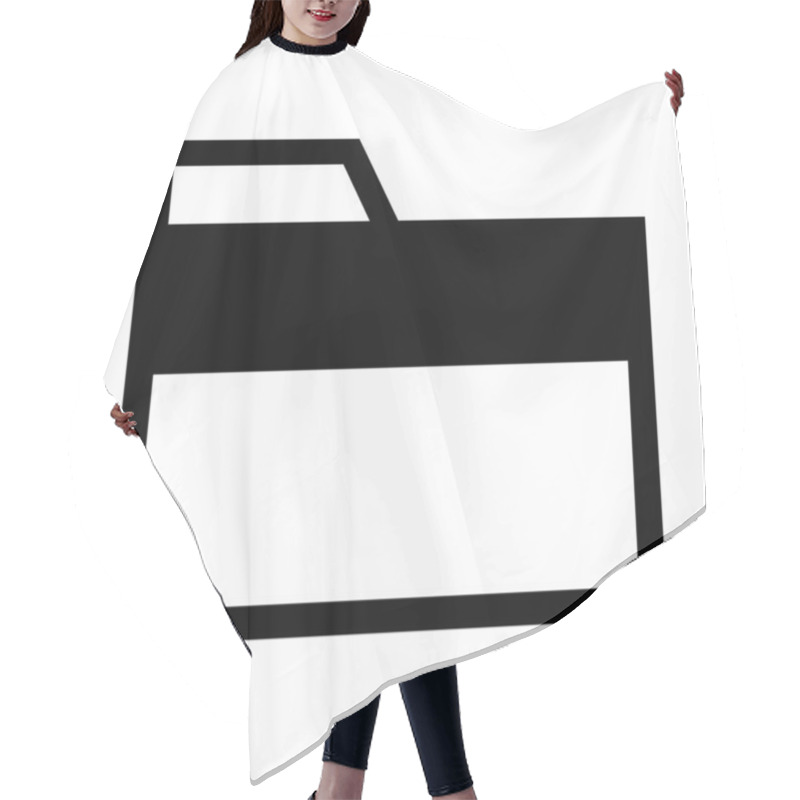 Personality  Files And Folders. File Holder Icon Hair Cutting Cape