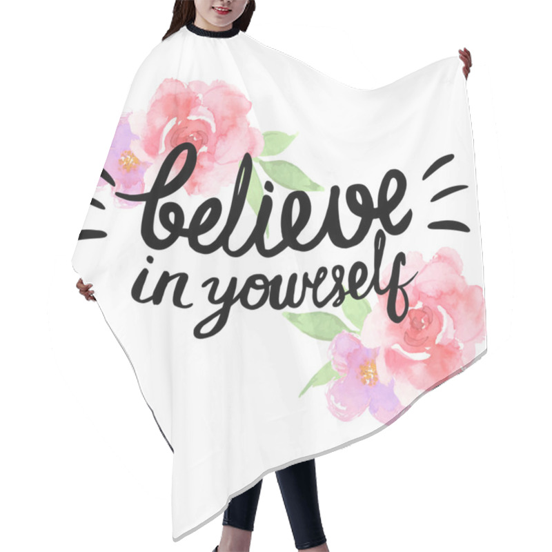 Personality  Letters Texture Believ In Yourself Hair Cutting Cape