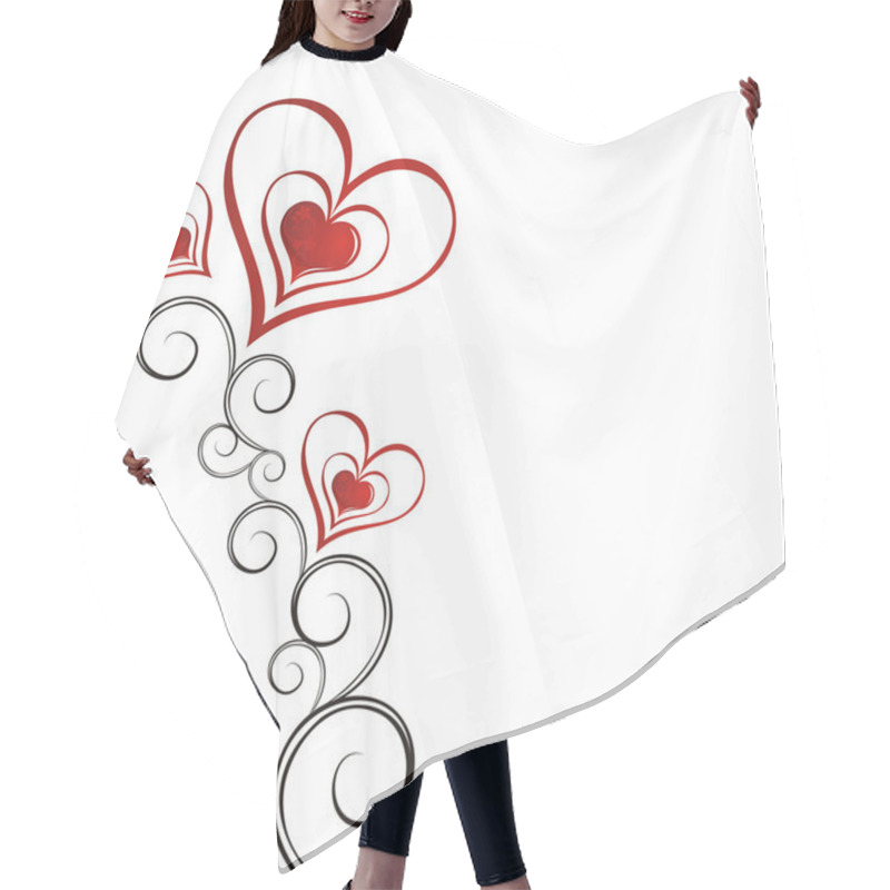 Personality  Valentines Day Card Hair Cutting Cape