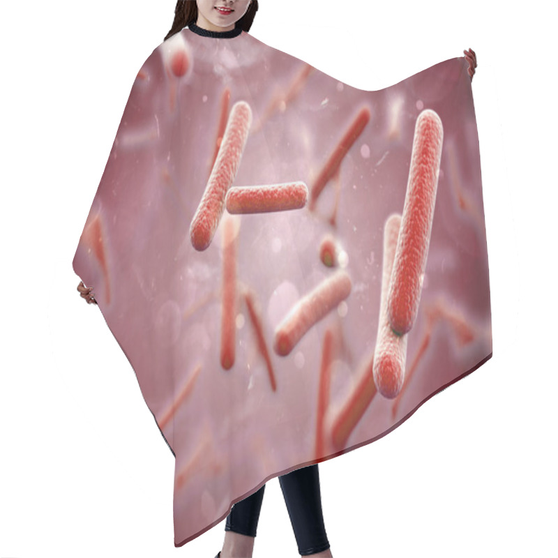 Personality  3d Render Of Bacteria, Cells, Closeup Hair Cutting Cape