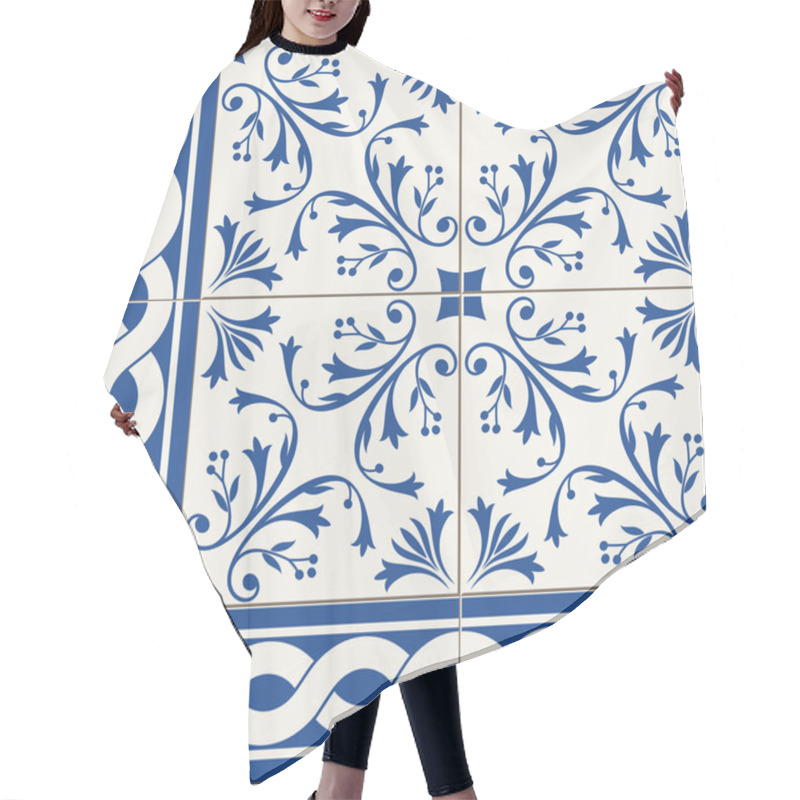 Personality  Gorgeous Seamless  Pattern Hair Cutting Cape