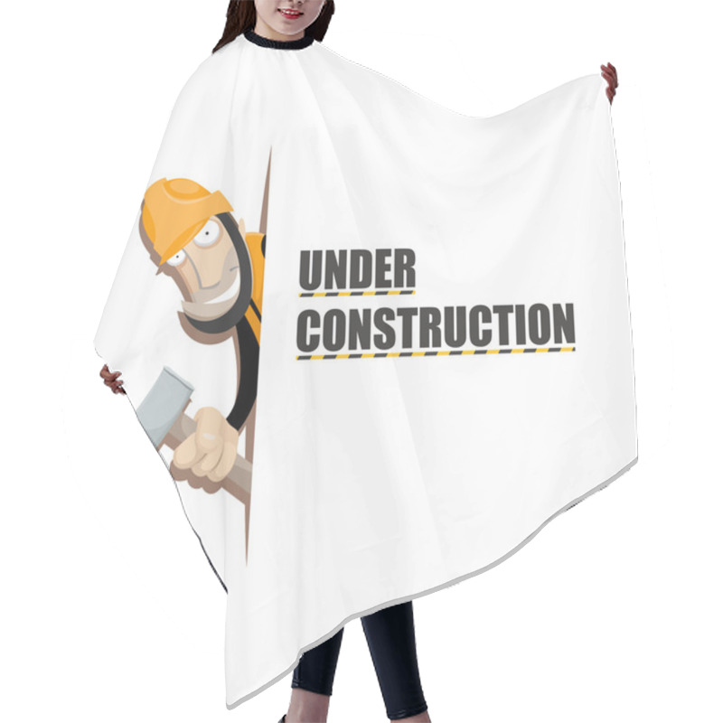 Personality  Under Construction Hair Cutting Cape