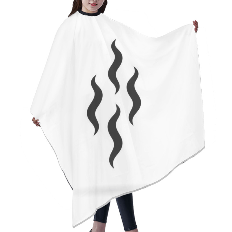 Personality  Hot Steam Vector Icon Hair Cutting Cape