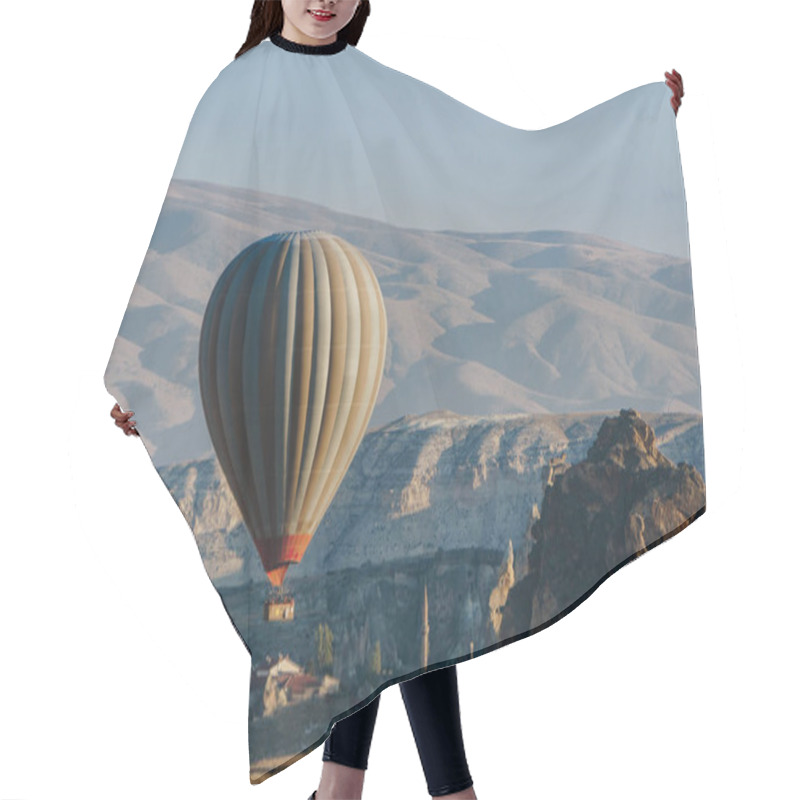 Personality  Hot Air Balloon Flying In Goreme National Park, Fairy Chimneys, Cappadocia, Turkey Hair Cutting Cape