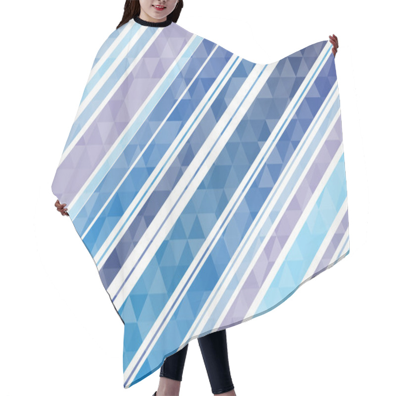 Personality  Diagonal Lines Backgound  Hair Cutting Cape