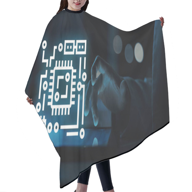 Personality  Technology Refers To The Application Of Scientific Knowledge For Practical Purposes, Particularly In Industries And Everyday Life Hair Cutting Cape