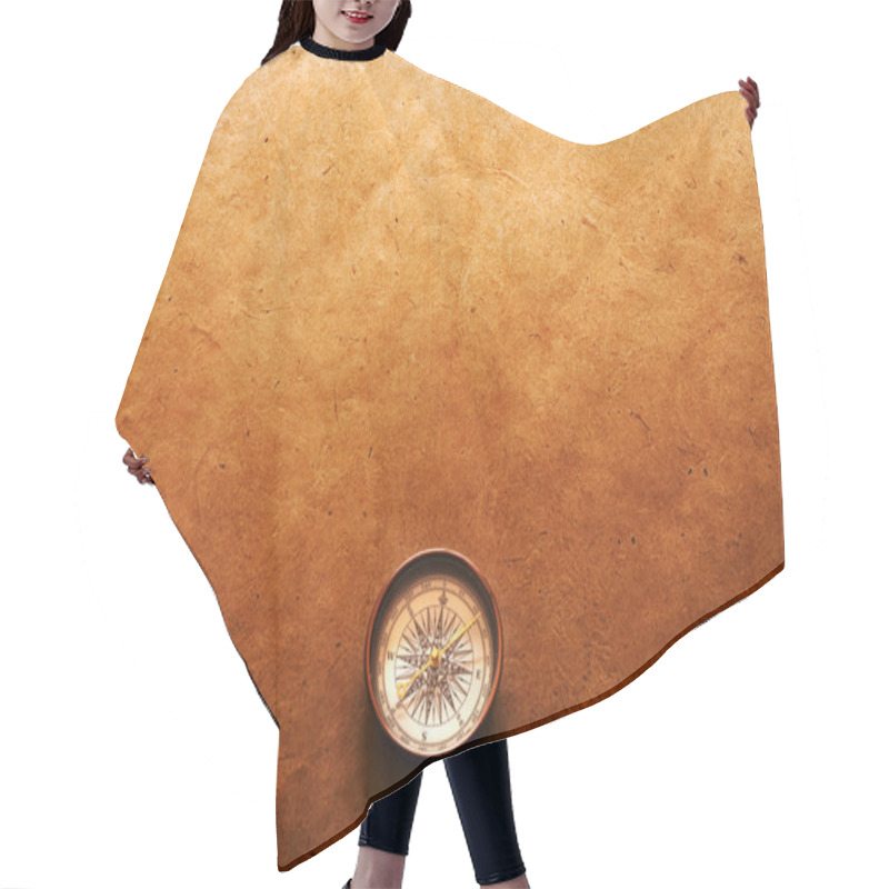 Personality  Compass On Paper Background Hair Cutting Cape