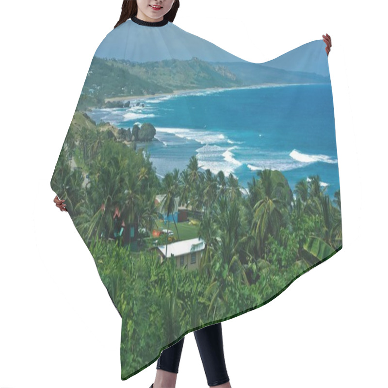 Personality  Panoramic View Of Barbados Island Hair Cutting Cape