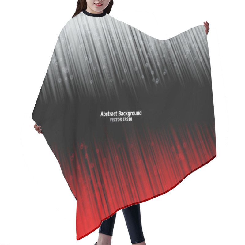 Personality  Abstract Glowing Background. Vector Illustration Hair Cutting Cape