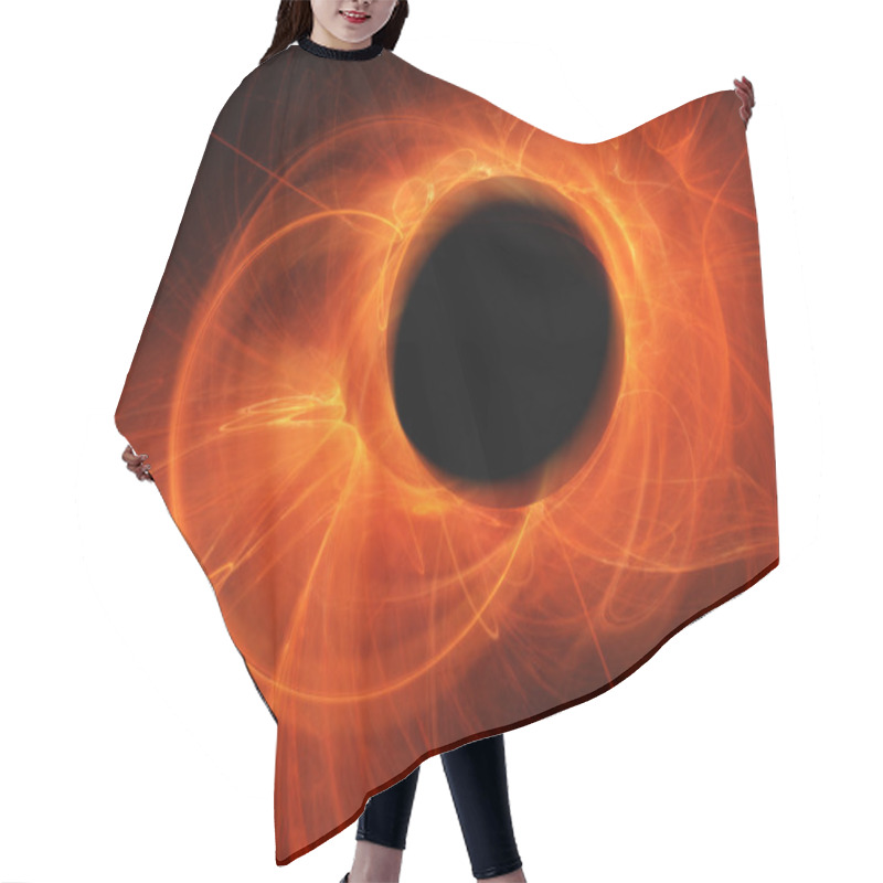 Personality  Black Hole Background Hair Cutting Cape