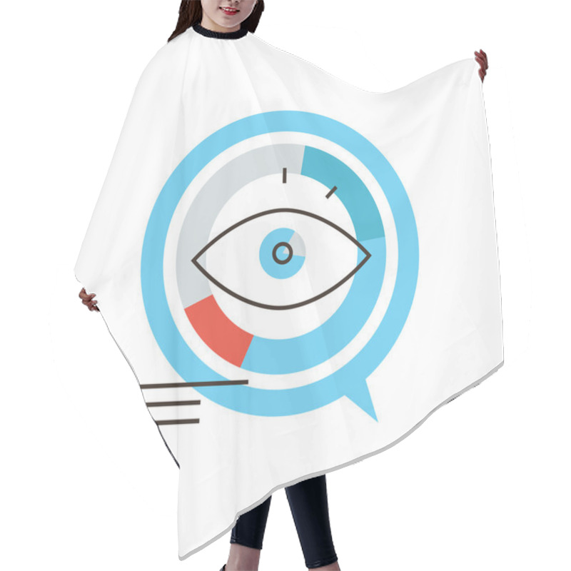 Personality  Data Visualization Icon Concept Hair Cutting Cape