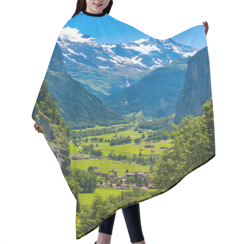 Personality  Mountain Village Lauterbrunnen, Switzerland Hair Cutting Cape