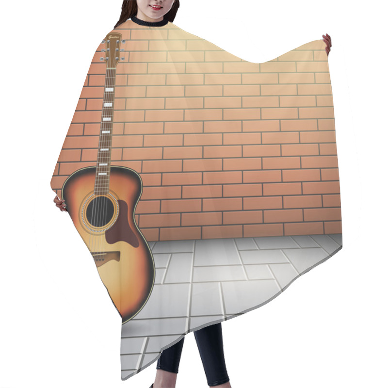 Personality  Acoustic Guitar Hair Cutting Cape