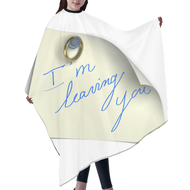 Personality  I'm Leaving You - Divorce Concept Hair Cutting Cape