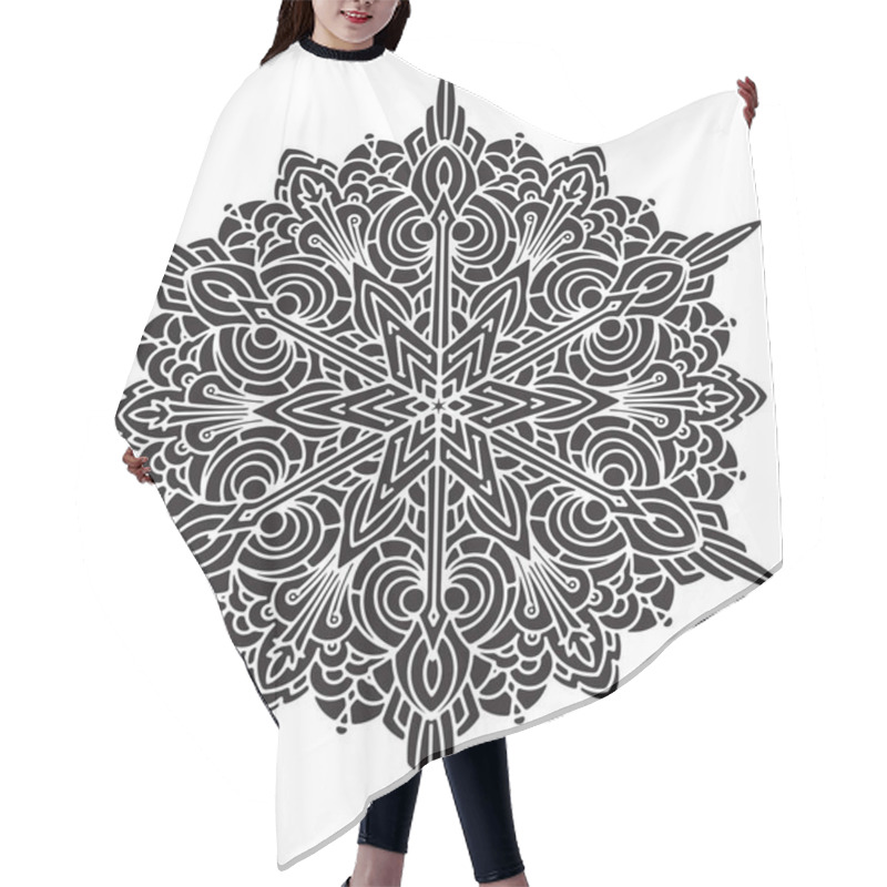 Personality  Abstract Mandala Element Hair Cutting Cape