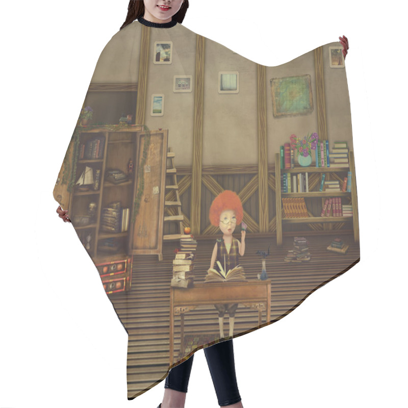 Personality  Lets Go To School Hair Cutting Cape