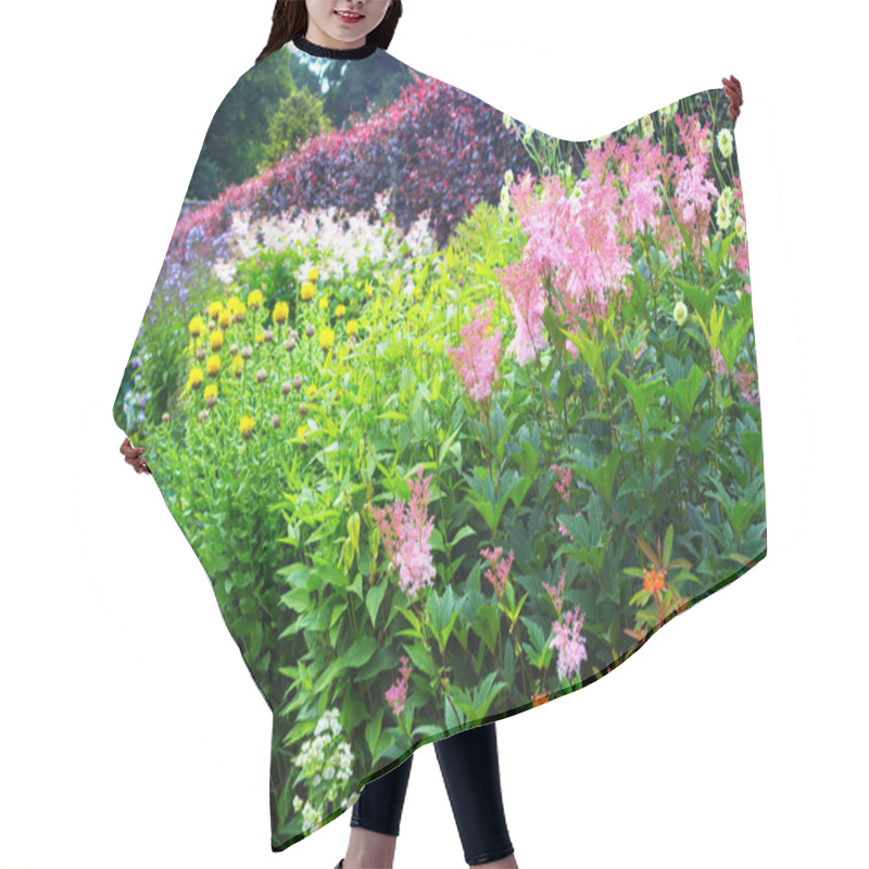 Personality  Variety Of Beautiful Flowers In The Walled Garden Hair Cutting Cape