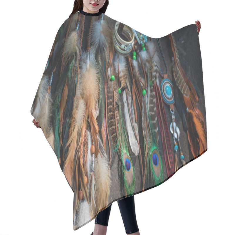 Personality  Boho Natural Accessorize. Women's Bohemian Fashionable Details Hair Cutting Cape