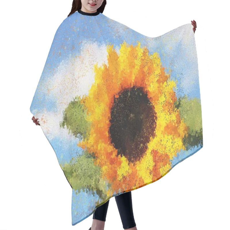 Personality  Sunflower - Don't Judge Each Day By The Harvest You Reap But By The Seeds That You Plant Hair Cutting Cape