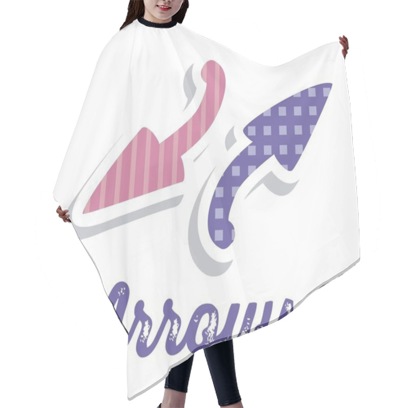 Personality  Arrow Icons Hair Cutting Cape