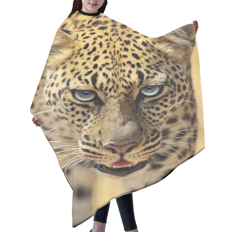 Personality  Leopard Hair Cutting Cape