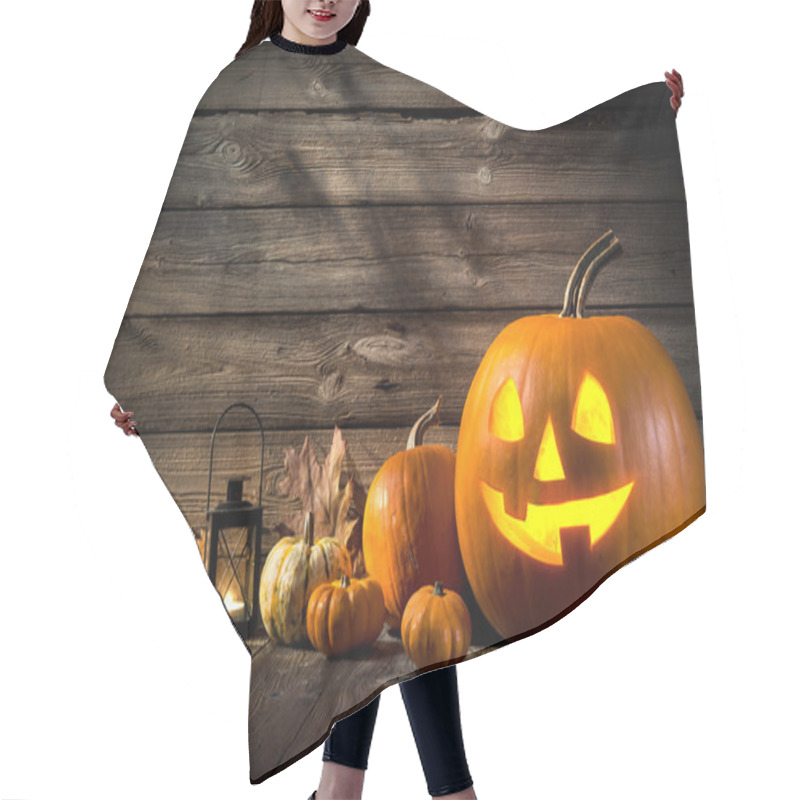 Personality  Halloween Pumpkins Hair Cutting Cape