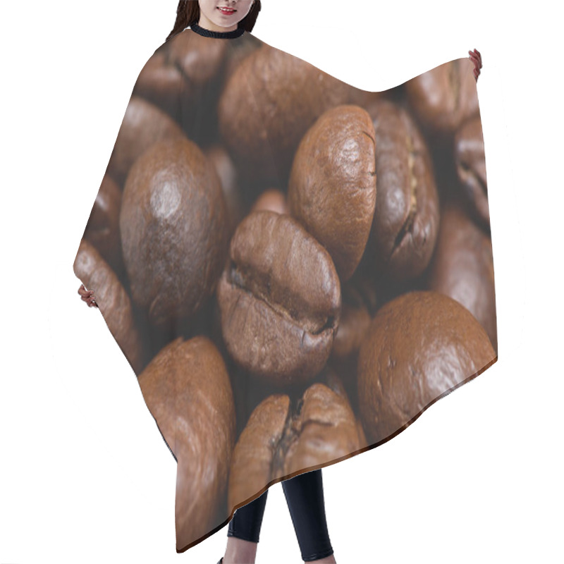 Personality  Full Frame Of Roasted Coffee Beans Backdrop Hair Cutting Cape