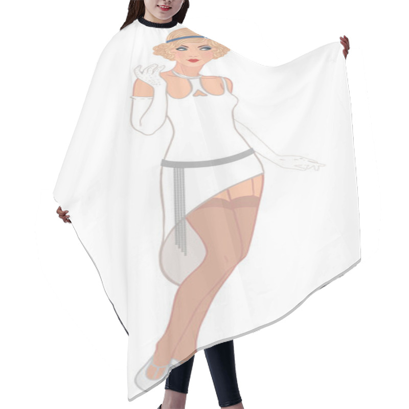 Personality  Flapper Girls Set Hair Cutting Cape