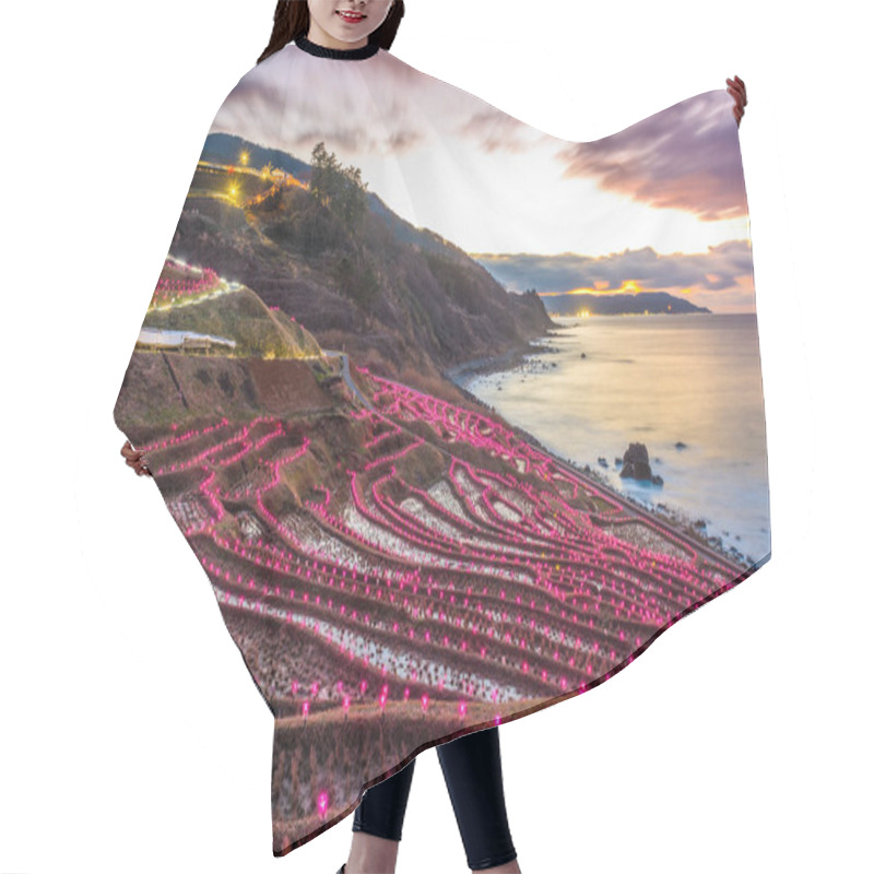 Personality  Wajima, Japan Rice Terraces Hair Cutting Cape