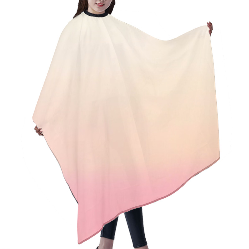 Personality  Soft Pink And Peach Gradient Minimalist Background Hair Cutting Cape