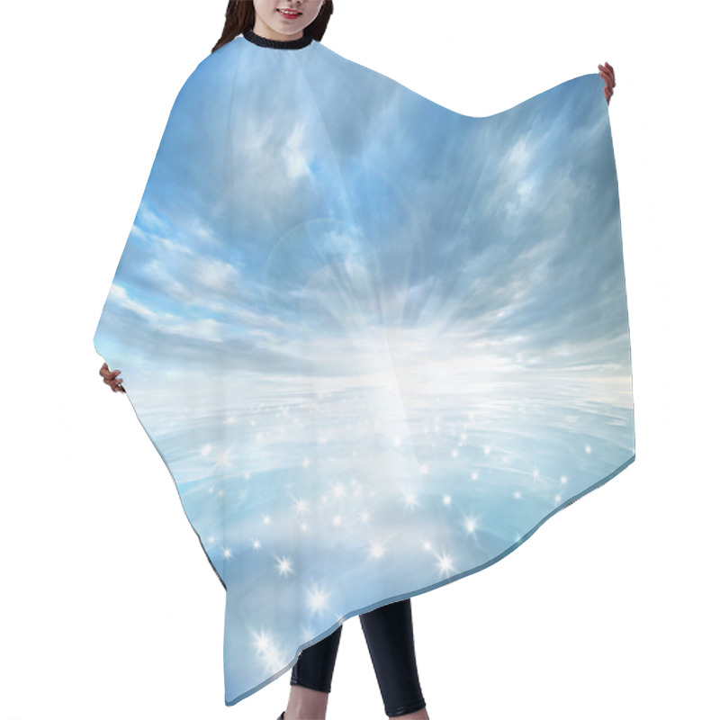 Personality  Star Lake Hair Cutting Cape